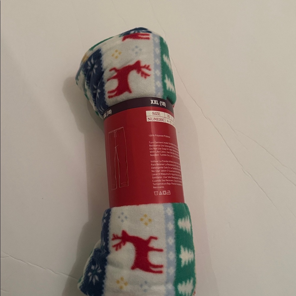 Kids Festive Red and Blue Pajama Pants